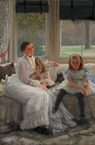 Portrait of Mrs. Catherine Smith Gill and Two of Her Children by James Jacques Joseph Tissot